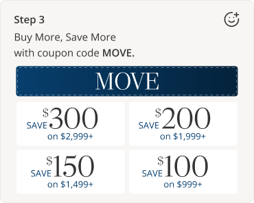 Buy More Save More with coupon code MOVE