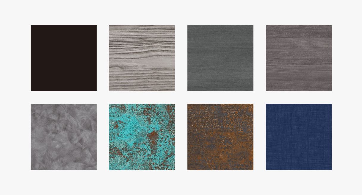 Custom Laminate desktop samples for choosing a laminate desk