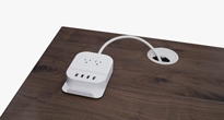 Power Hub with USB on a desk