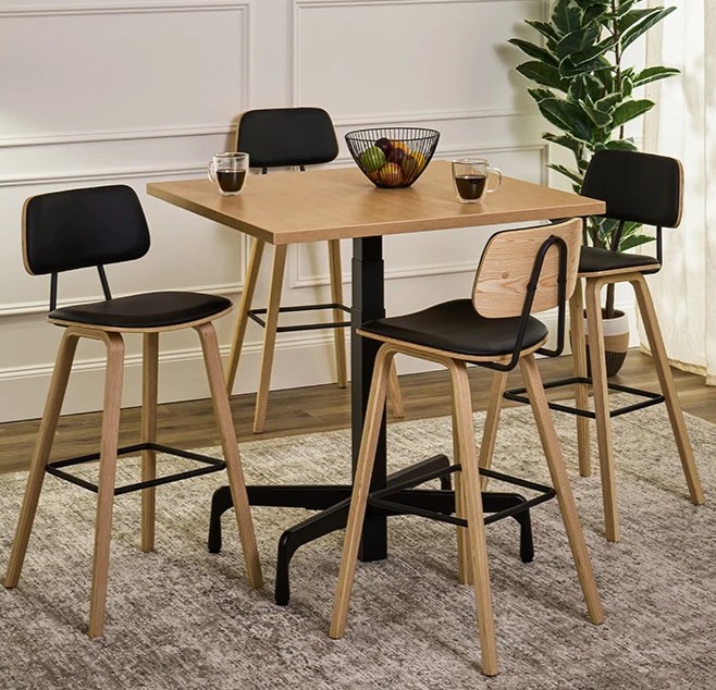 kerybey barstools around bistro cafe table