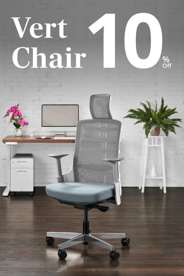 Vert chair by UPLIFT Desk ad with 10% off