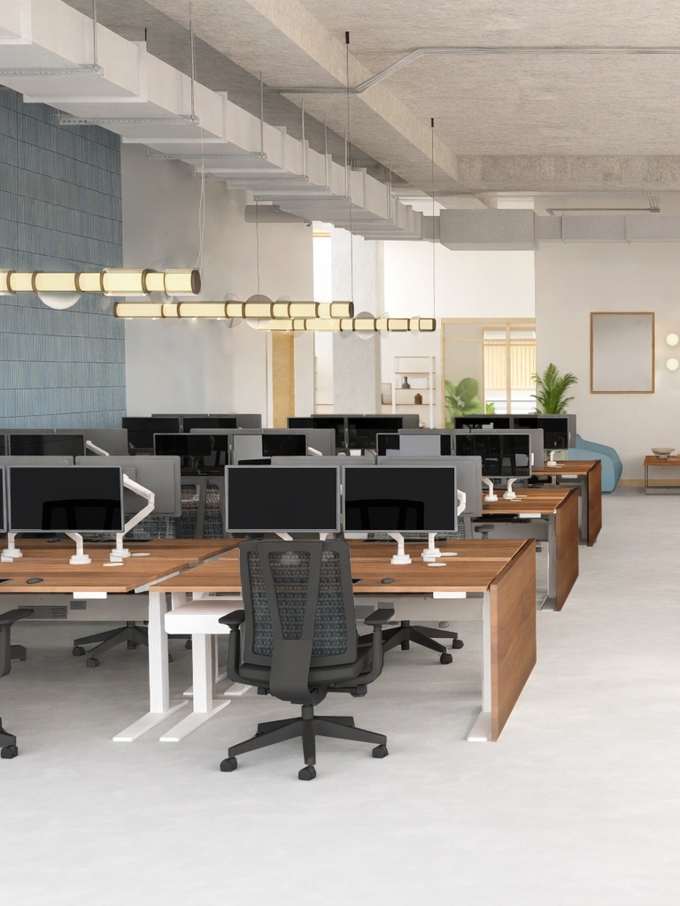 Commercial office designed by UPLIFT Desk Design services