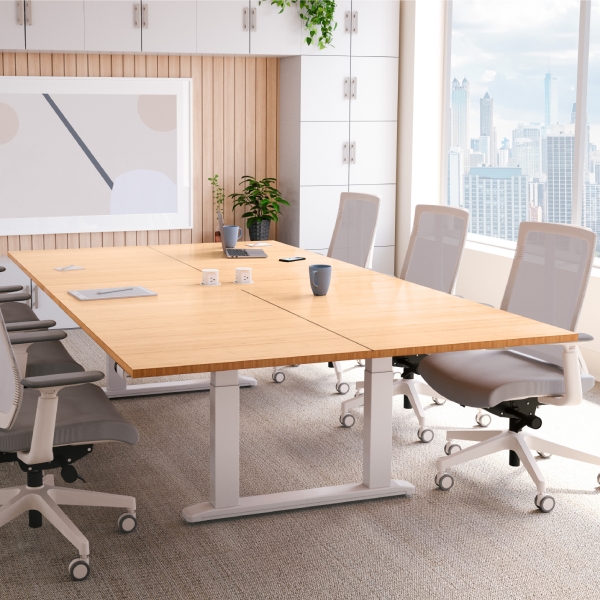 Height Adjustable Conference Table by UPLIFT Desk