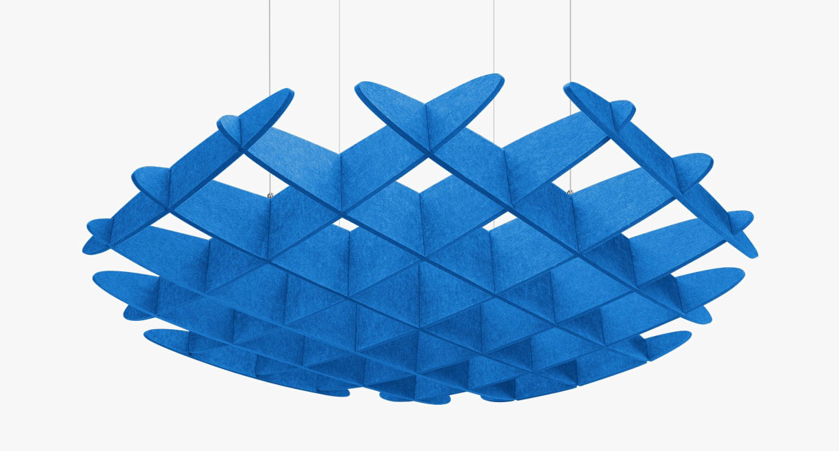 Blue Waffle Acoustic Ceiling Cloud