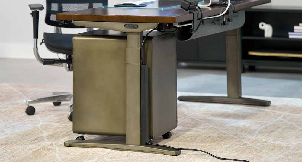 Magnetic Cable Channel desk setup.