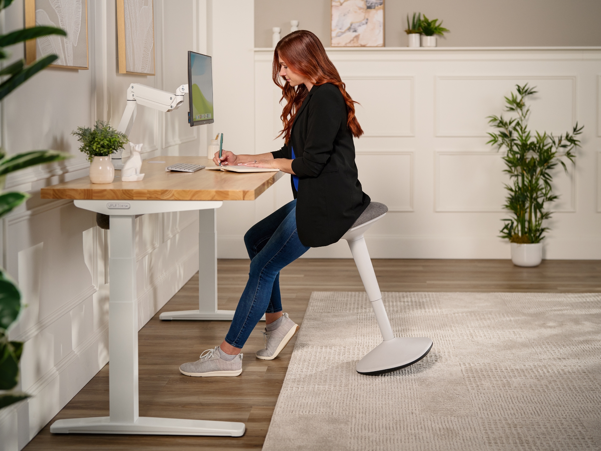 Save on chairs & stools by selecting them as an option while configuring an UPLIFT Standing Desk. Purchase a desk with a chair and/or stool to save