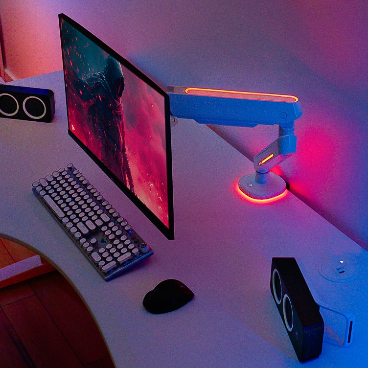 Domain RGB Single Monitor Arm by UPLIFT Desk.