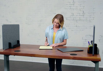Desktop Acoustic Privacy Panel Holder hover image