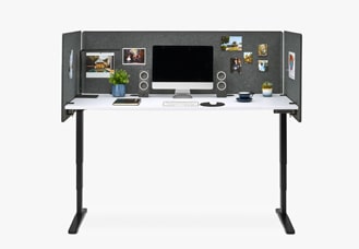 3-Sided Tall Acoustic Privacy Screen hover image