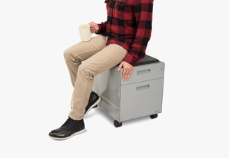 2-Drawer File Cabinet with Seat hover image