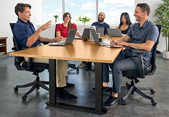 UPLIFT Seated Height Conference Table, 42" Wide hover image