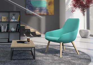 Lilly Lounge Chair by 9to5 Seating hover image