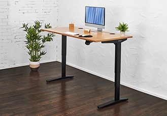 UPLIFT Bamboo Standing Desk hover image