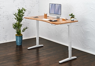UPLIFT Ergo Edge Curve Standing Desk hover image