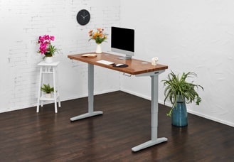 UPLIFT Standing Desk, 24" Deep Desktop hover image