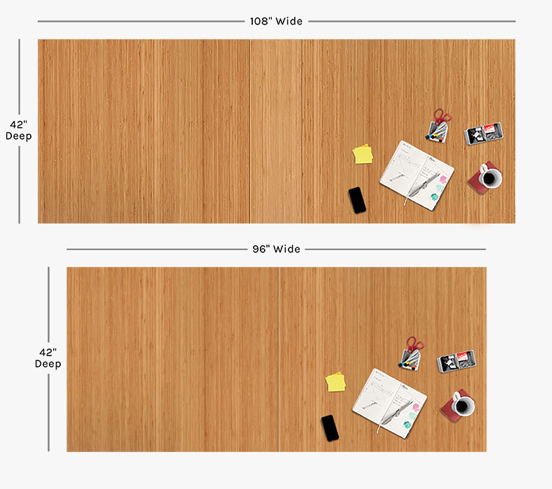 Conference table top size infographic