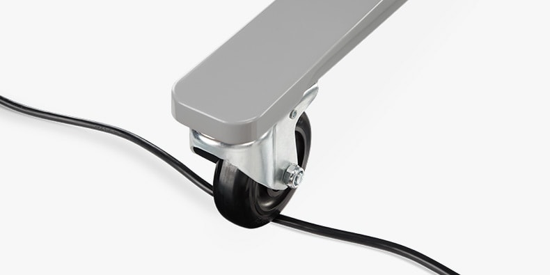 Heavy Duty Locking Casters roll over cords easily