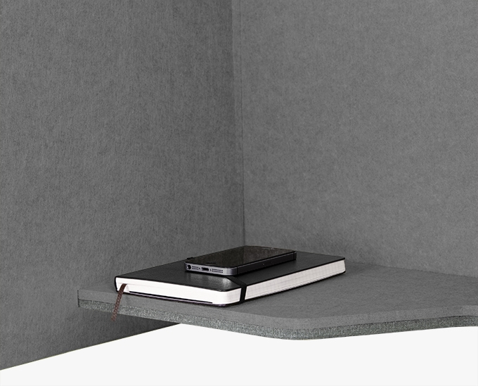Acoustic Wall-Mounted Phone Booth by UPLIFT Desk