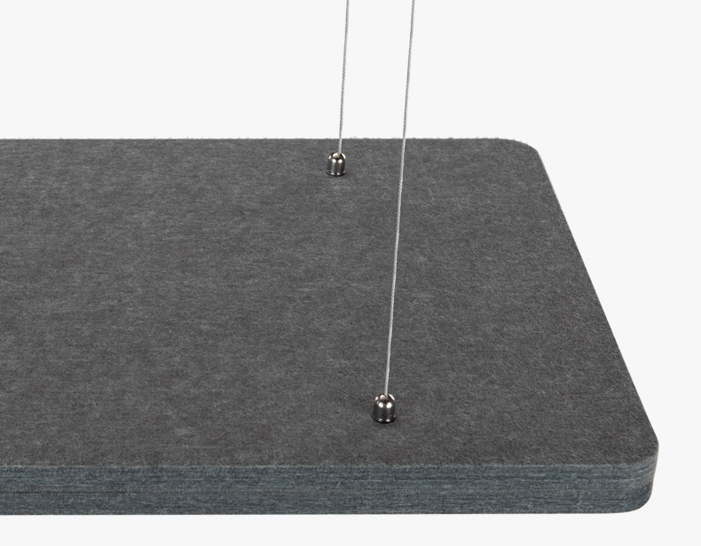 Rectangular Acoustic Ceiling Cloud hardware