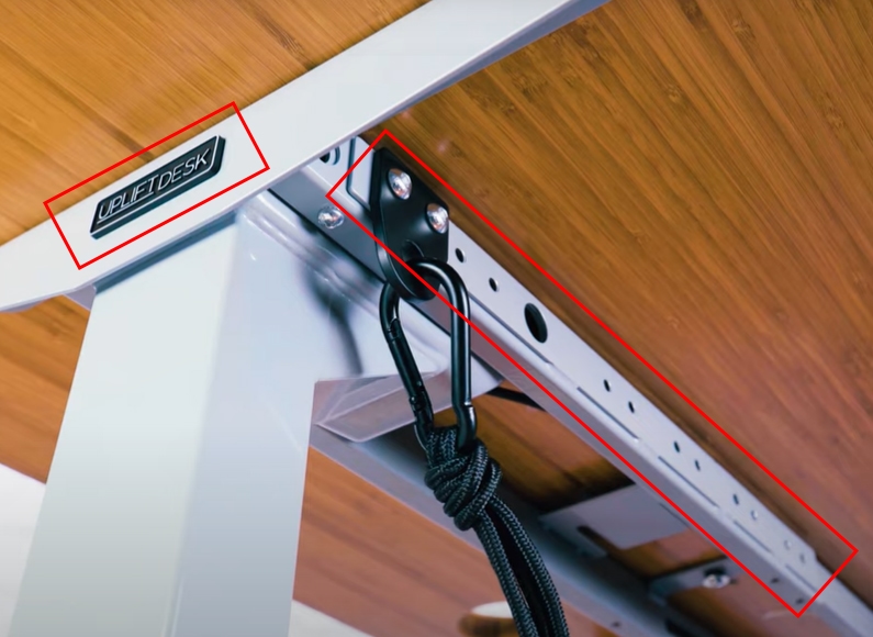 The components of the Desk Benching System V1 by UPLIFT Desk