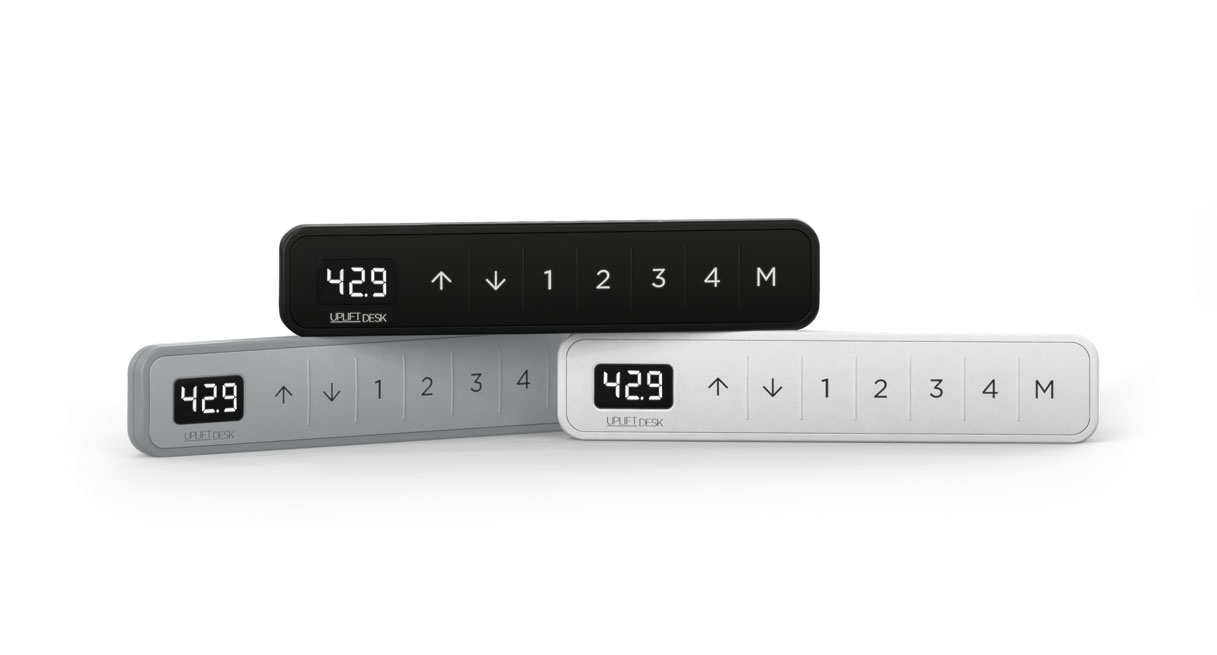 An image showing the different color Advanced Comfort Angled Keypads