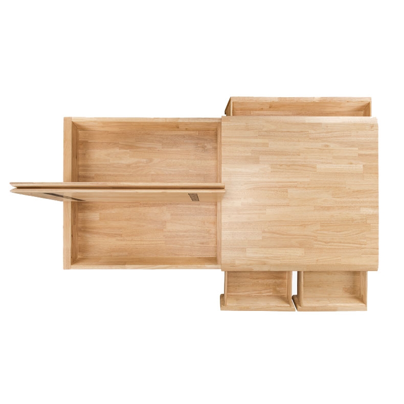 Aerial view of the Craft Table that shows features