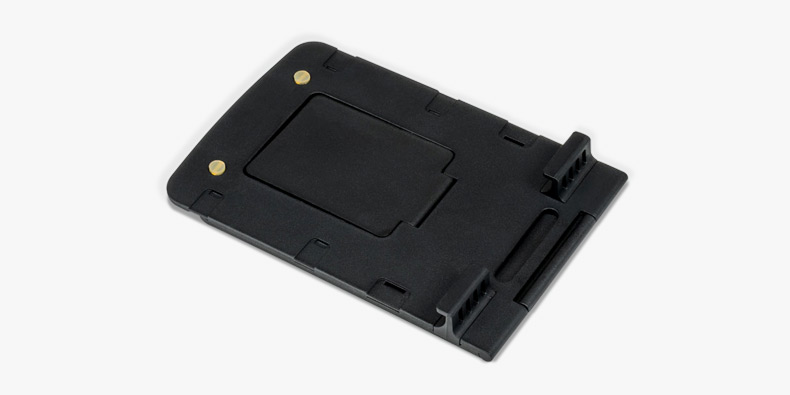 A sleek profile minimizes bulk when storing the UPLIFT Notebook and Tablet Stand.