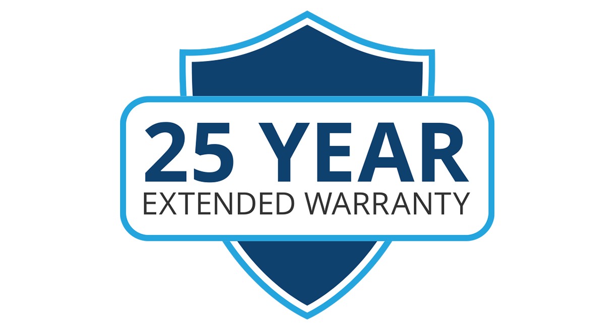 25 Year Extended Warranty logo