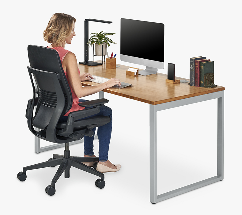 seated height side table by uplift desk