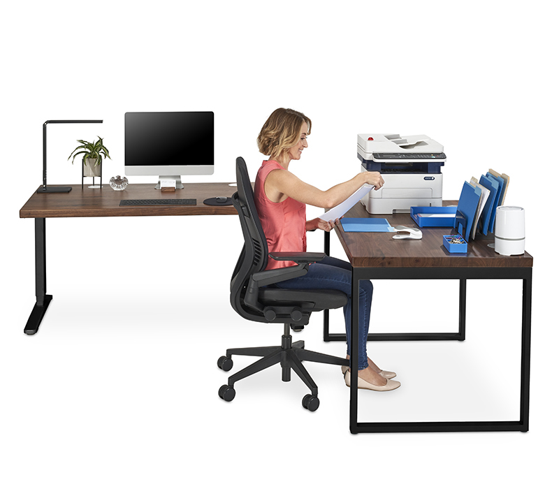 seated height side table by uplift desk