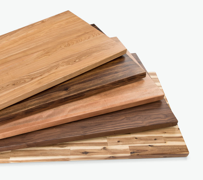 Solid Wood Standing Desktops